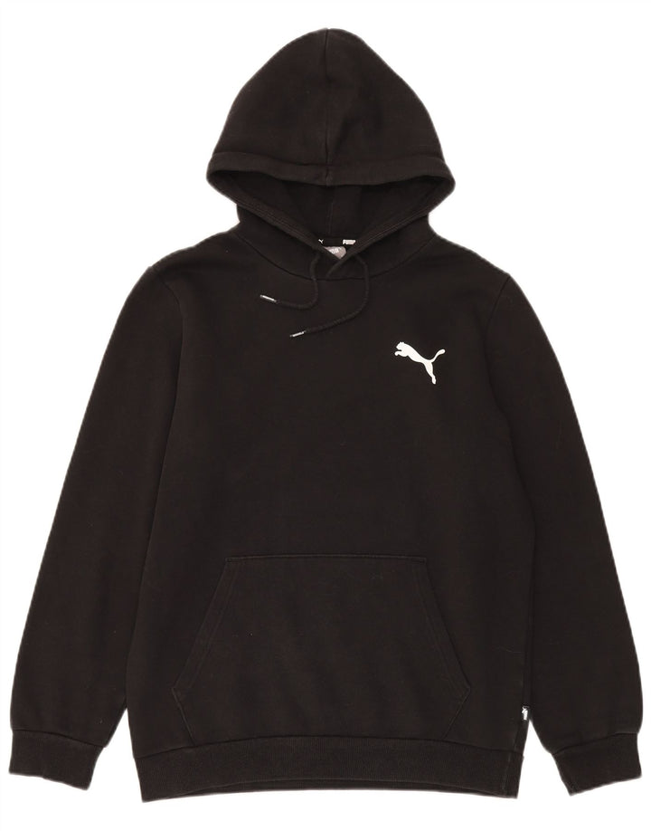 Puma Mens Hoodie Jumper Pequeno Algodão Preto
