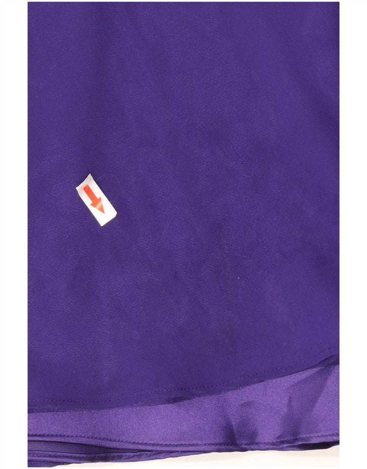 Debut vestido maxi feminino sem mangas UK 14 poliéster roxo médio