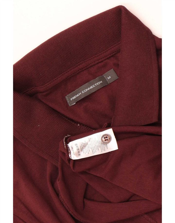 Camisa polo masculina French Connection de algodão marrom médio