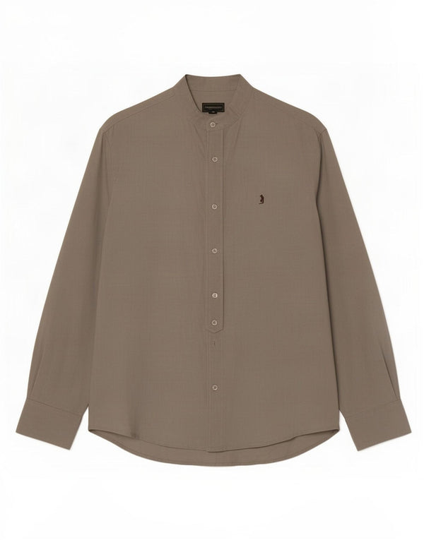 Camisa masculina Marlboro Classics grande linho cinza