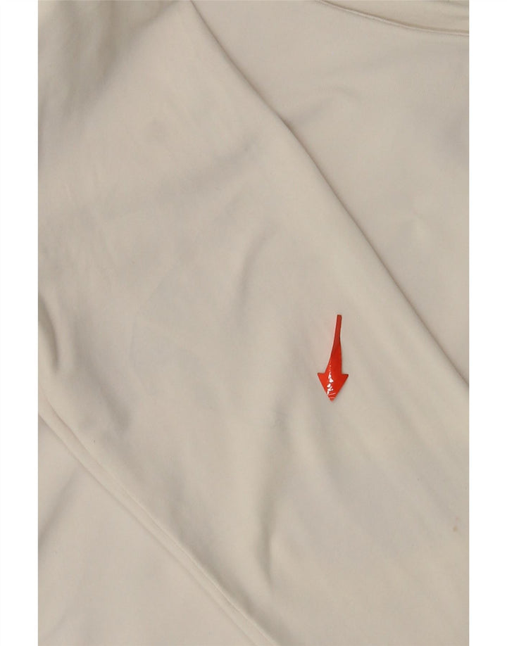 Body feminino de manga comprida ZARA UK 12 médio branco