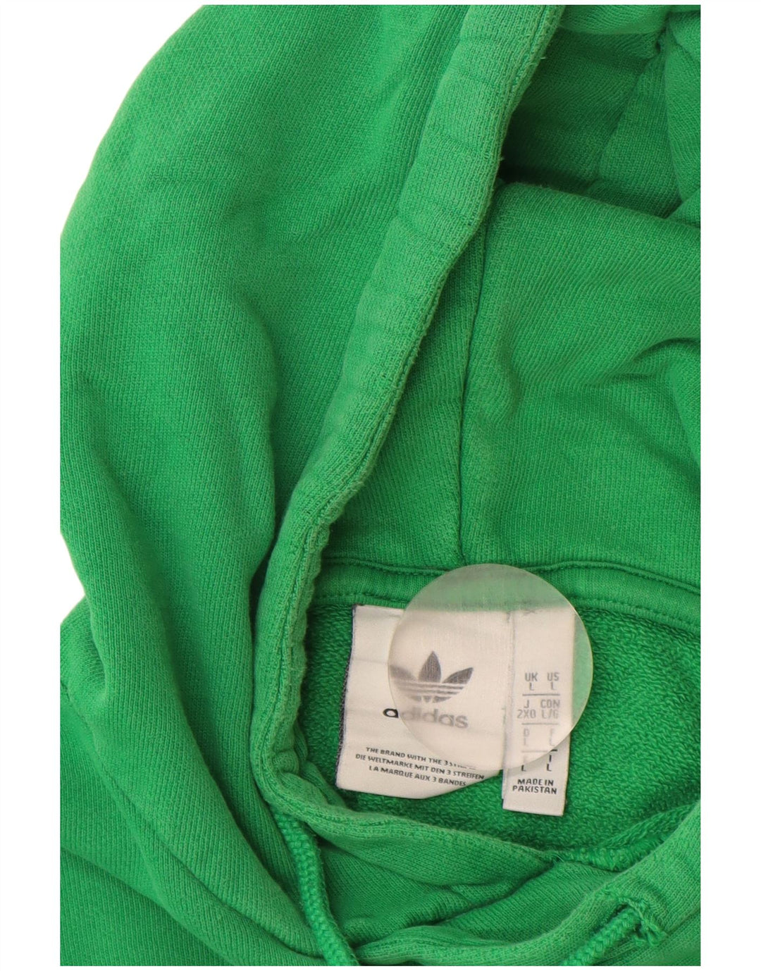 ADIDAS Mens Graphic Hoodie Jumper Grande Algodão Verde