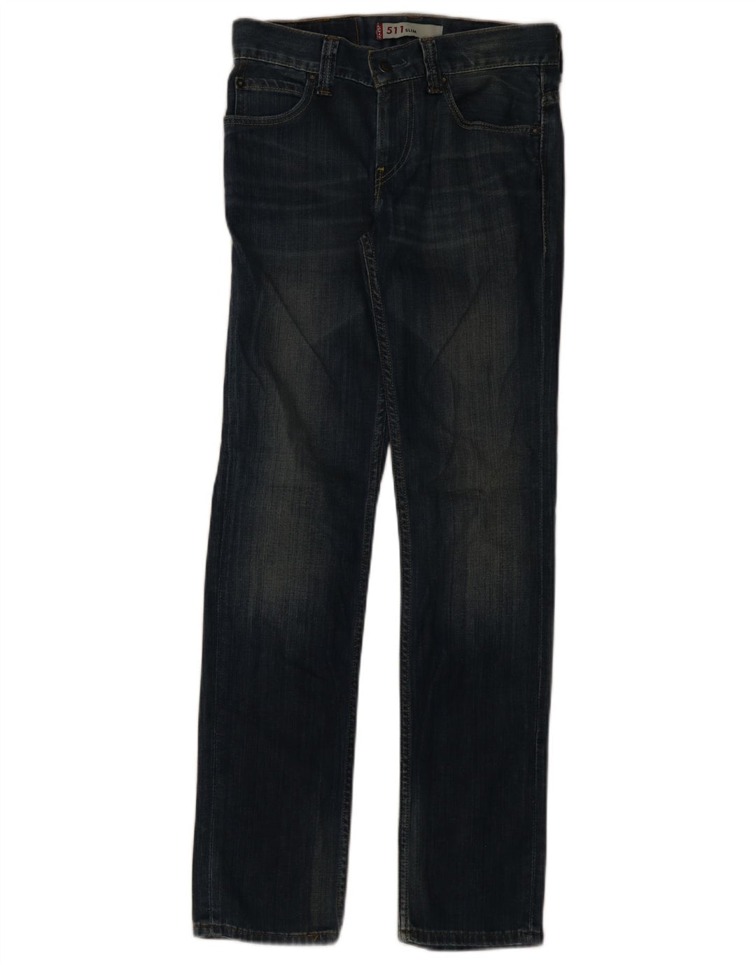 Levi's Masculino 511 Slim Jeans W31 L34 Azul Marinho Algodão
