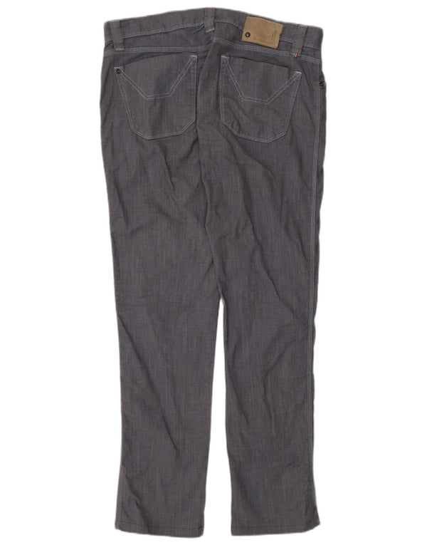 Calça casual masculina slim Jeckerson W36 L32 algodão cinza