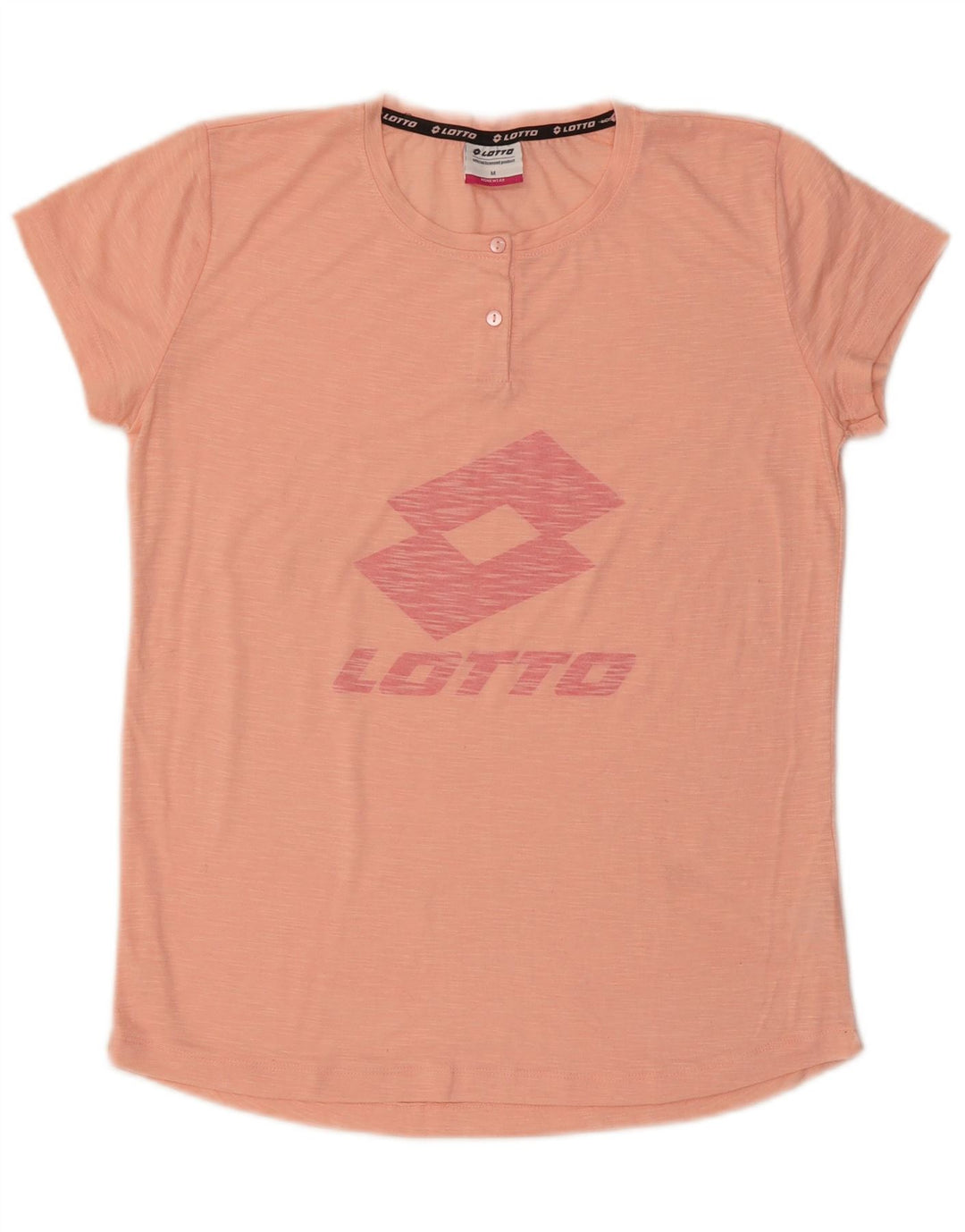 Camiseta feminina gráfica Lotto UK 14 poliéster rosa médio