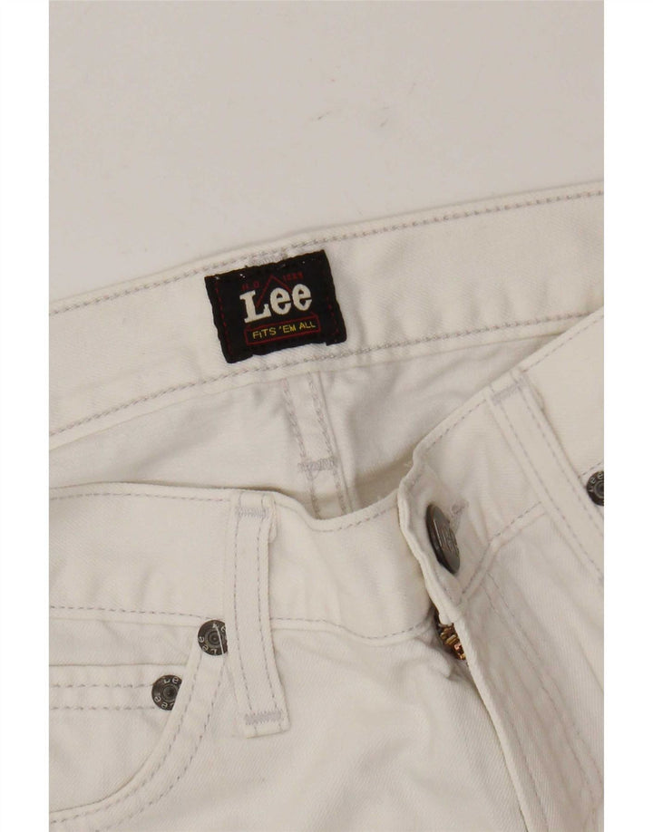 Calça casual feminina Lee Bootcut W28 L28 branca