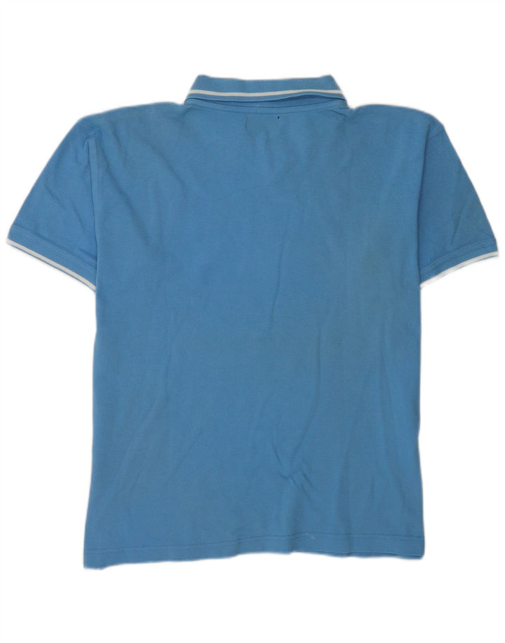 Camisa polo masculina Lee grande algodão azul