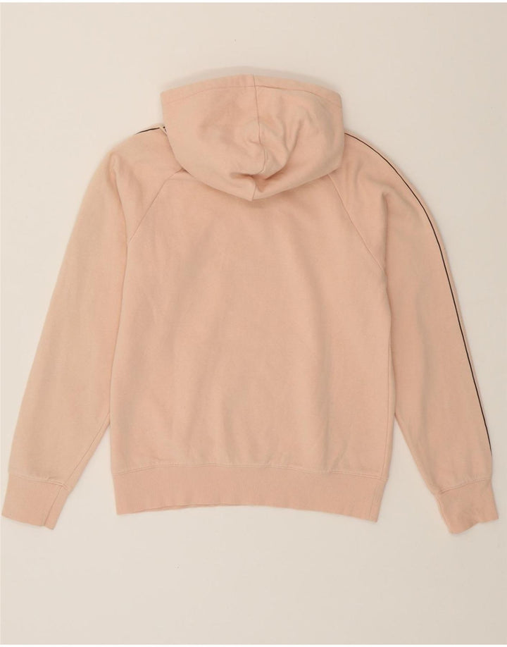 CHAMPION Womens Graphic Hoodie Jumper UK 14 Medium Pink Cotton Vintage Champion and Second-Hand Champion from Messina Hembry 