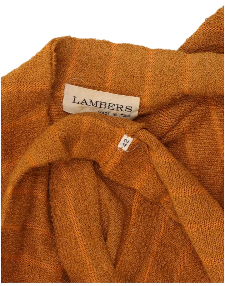 Suéter cardigã feminino Lambers Longline IT 42 risca de giz laranja médio