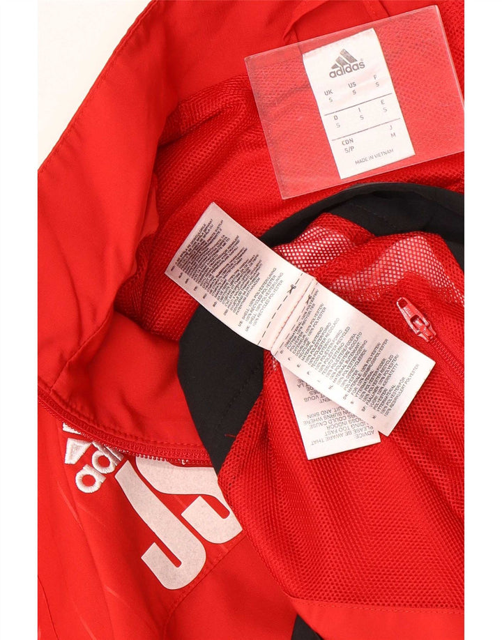 Adidas Mens TSV Loccum Tracksuit Top Jaqueta Pequena Colorblock Poliéster Vermelho
