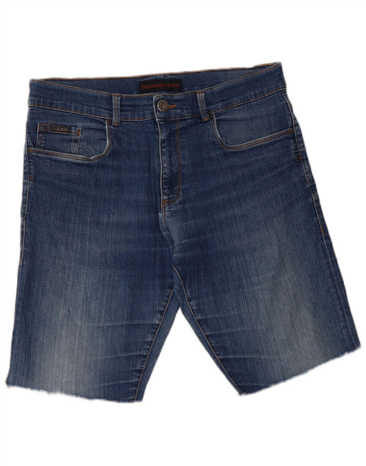 Shorts jeans masculino TRUSSARDI W33 azul médio