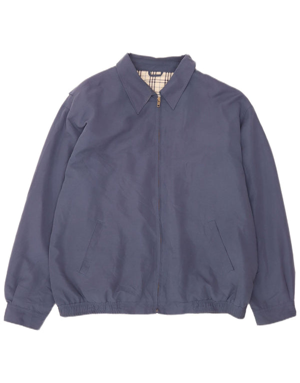 Jaqueta bomber masculina Bhs UK 47/49 2XL algodão azul marinho