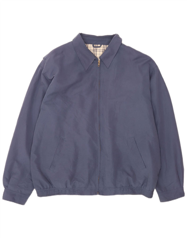 Jaqueta bomber masculina Bhs UK 47/49 2XL algodão azul marinho