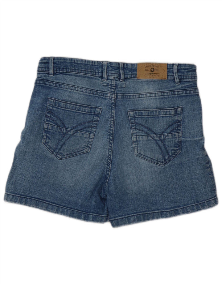 Shorts jeans feminino slim fit da Dack IT 46 grande W30 algodão azul