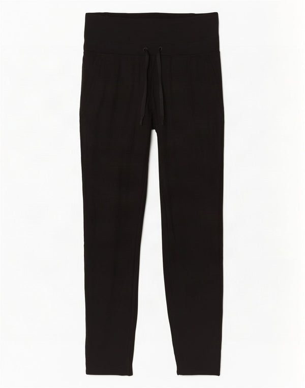 Adidas Womens Tracksuit Pants UK 8/10 Pequeno Preto Rayon