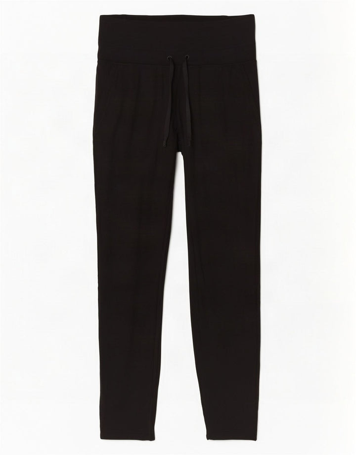 Adidas Womens Tracksuit Pants UK 8/10 Pequeno Preto Rayon