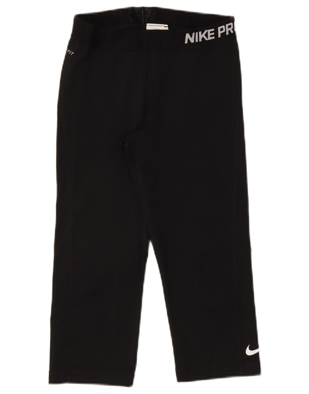 Leggings Nike Dri Fit Graphic Capri UK 12 Médio Preto Poliéster