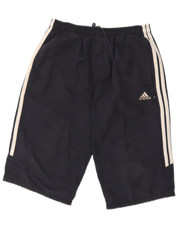 Adidas Mens Bermuda Sport Shorts Pequeno Poliéster Preto