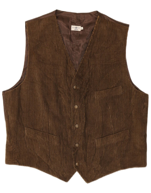 Belfe & Mens Colete de veludo IT 54 XL Algodão cáqui