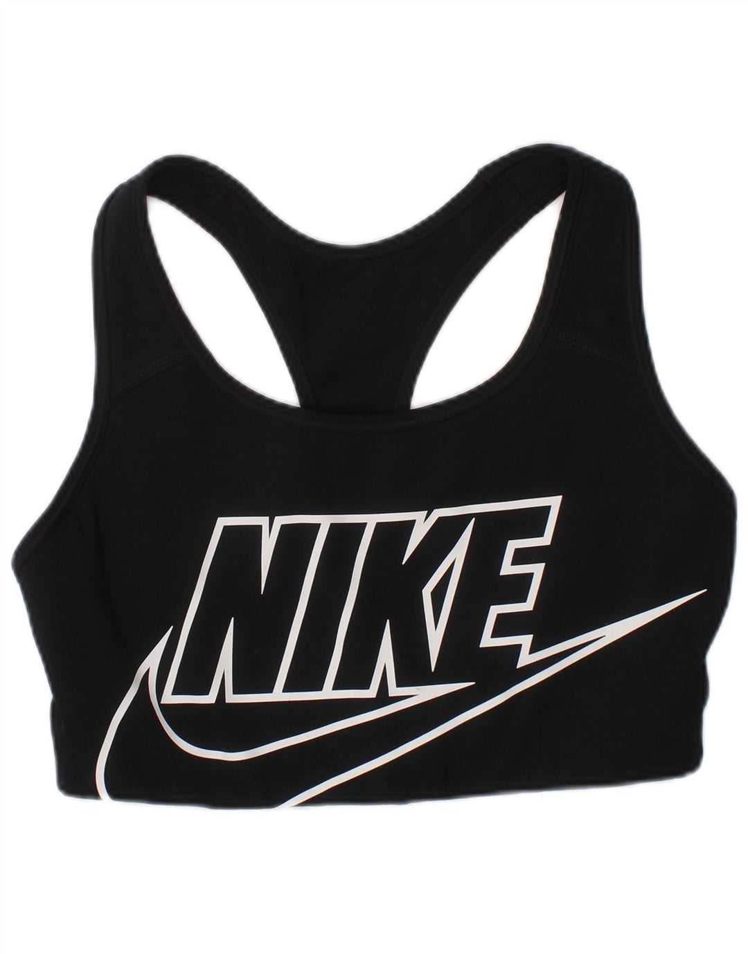 Sutiã esportivo gráfico feminino Nike grande preto esportivo