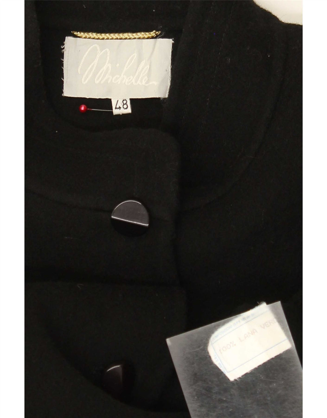 Sobretudo feminino Michelle IT 48 XL lã preta