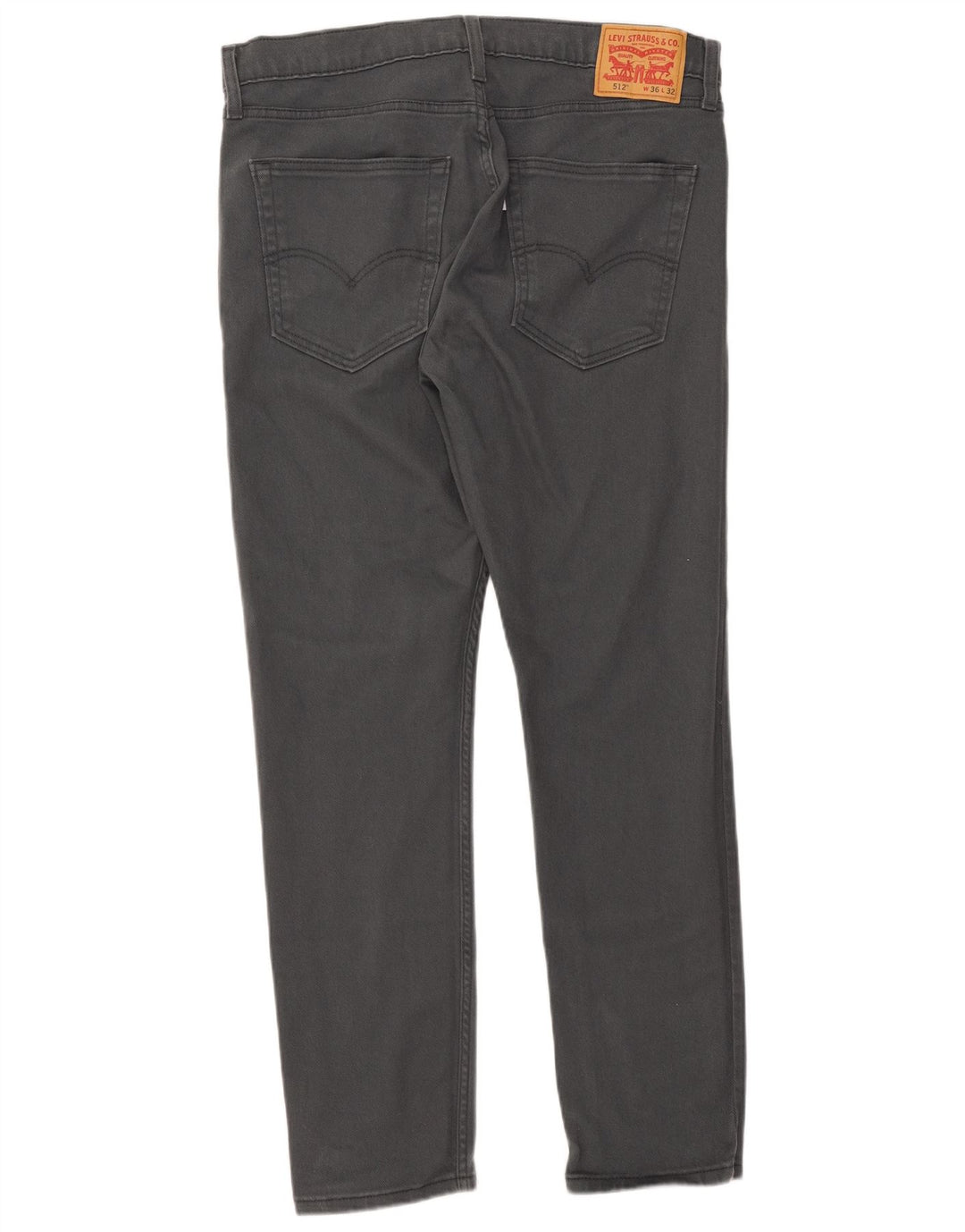 Calça jeans masculina Levi's 512 Slim Tapered W36 L32 cinza
