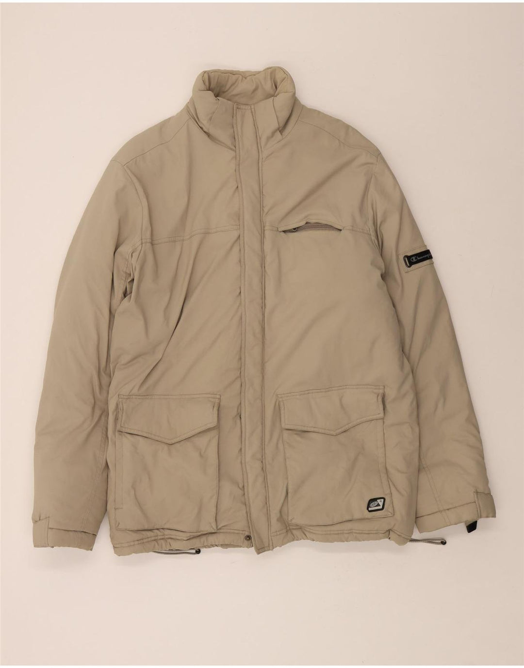 Jaqueta masculina acolchoada CHAMPION UK 42 XL poliamida bege