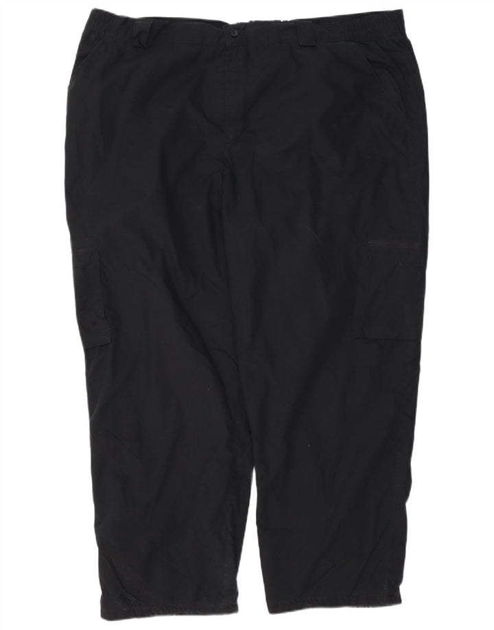 MOUNTAIN WAREHOUSE Calça cargo masculina reta W44 L27 poliéster preto