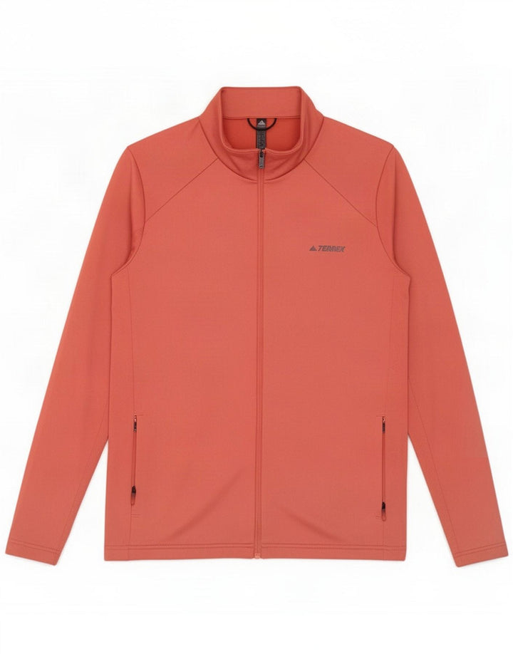 Adidas Womens Terrex Tracksuit Top Jacket UK 16/18 Grande Poliéster Rosa