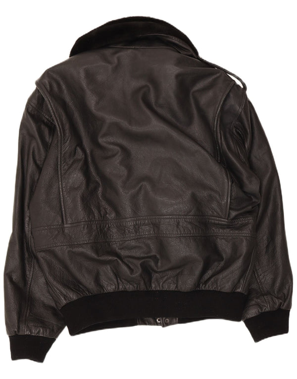 Jaqueta de couro masculina Conbipel IT 52 grande preta