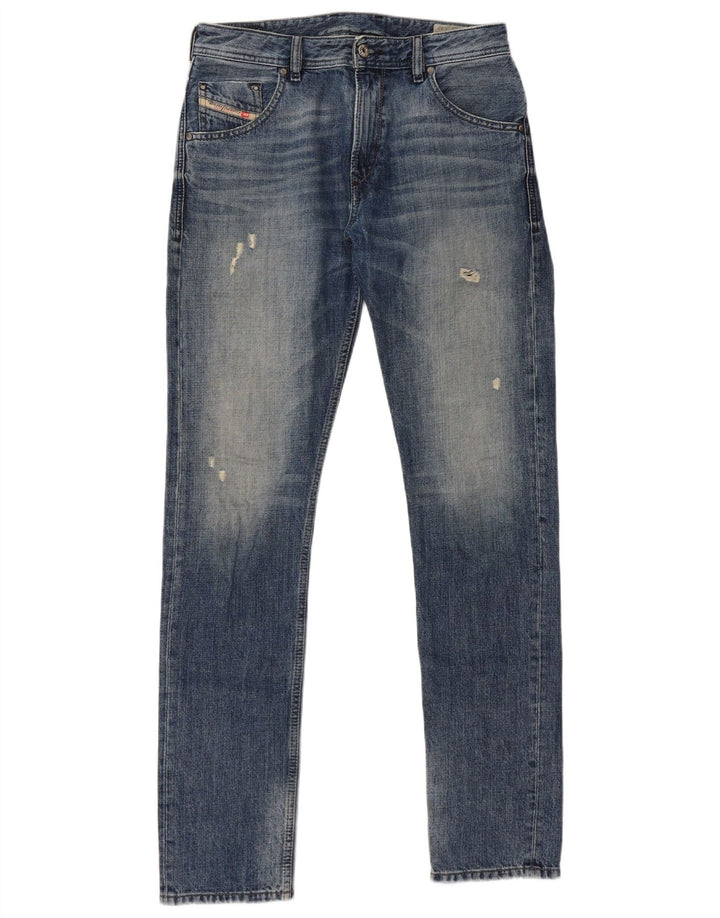 DIESEL Masculino Krayver Carrot Slim Jeans W29 L32 Azul Algodão