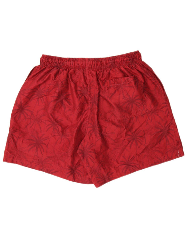 Shorts de natação masculino Mountain Warehouse poliéster floral vermelho médio