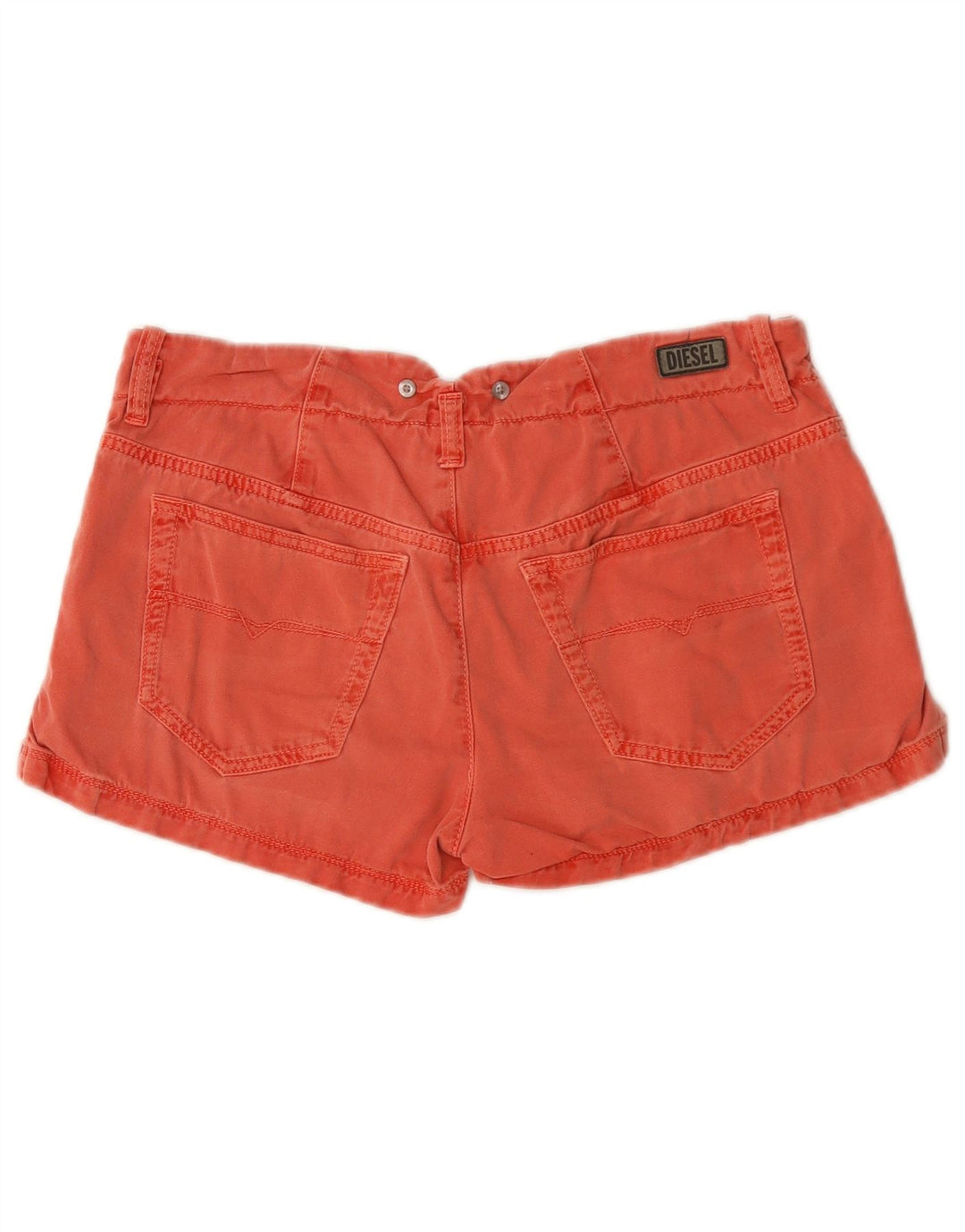 Hot Pants Feminino Diesel W28 Médio Vermelho