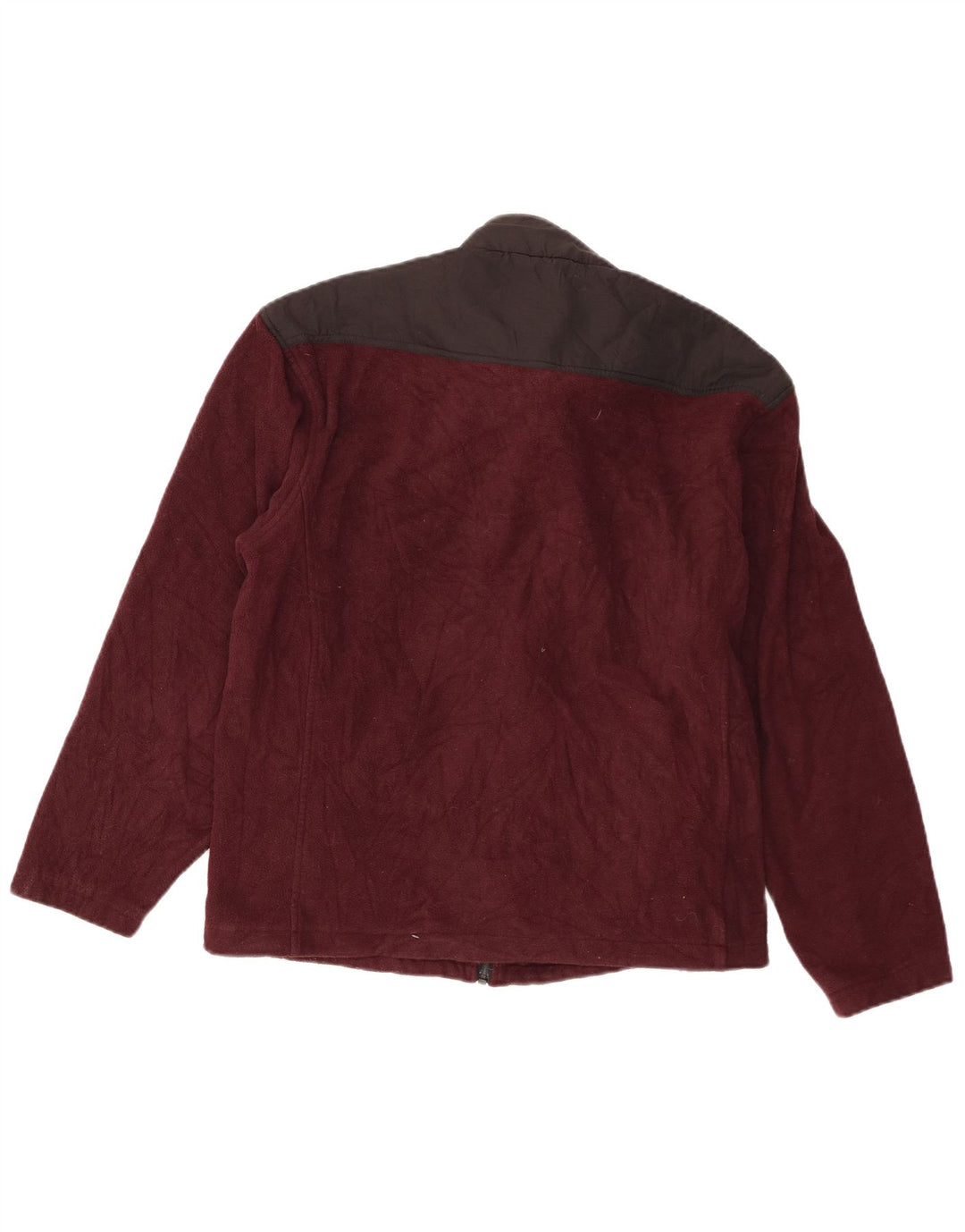 Jaqueta masculina de lã Champion UK 40 grande poliéster colorblock marrom