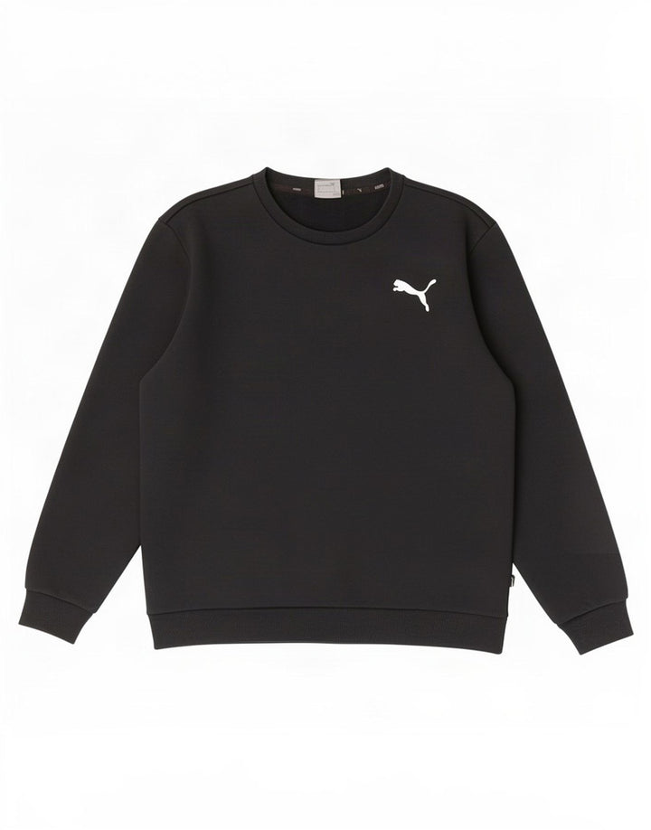 Puma moletom masculino jumper grande algodão preto