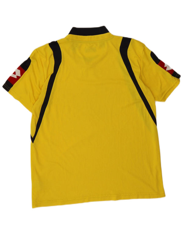Camiseta masculina Lotto Top 2XL poliéster colorblock amarelo