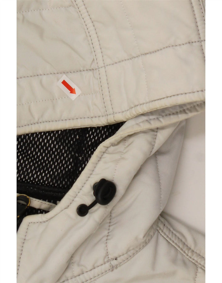 Jaqueta bomber feminina com capuz REFRIGIWEAR UK 14 médio branco poliamida