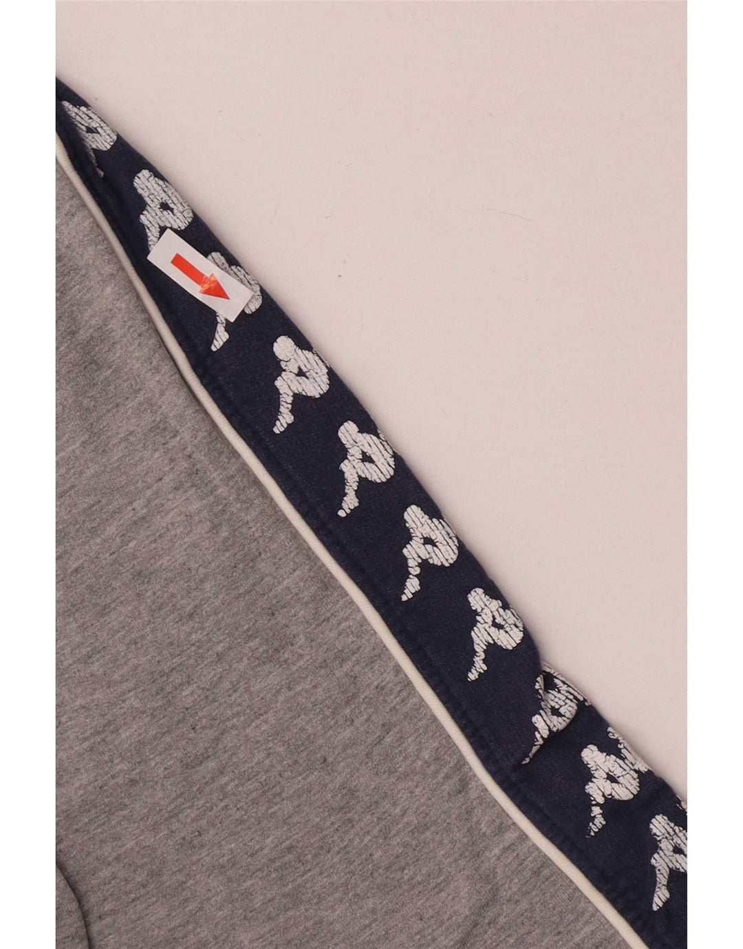 Kappa moletom gráfico feminino jumper UK 14 bloco cinza médio