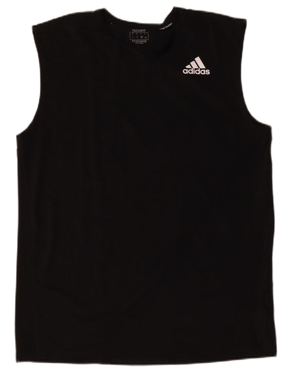 Adidas Mens Aeroready Colete Top Grande Poliéster Preto