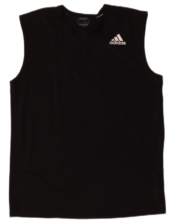 Adidas Mens Aeroready Colete Top Grande Poliéster Preto