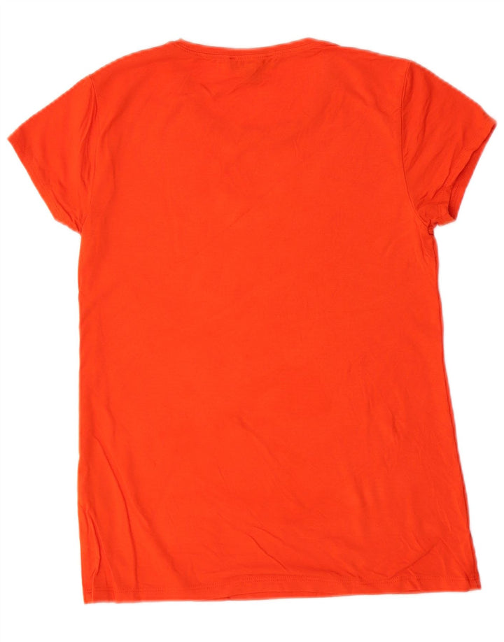 J. CREW Camiseta feminina 365 Top UK 10 Pequeno Modal Laranja
