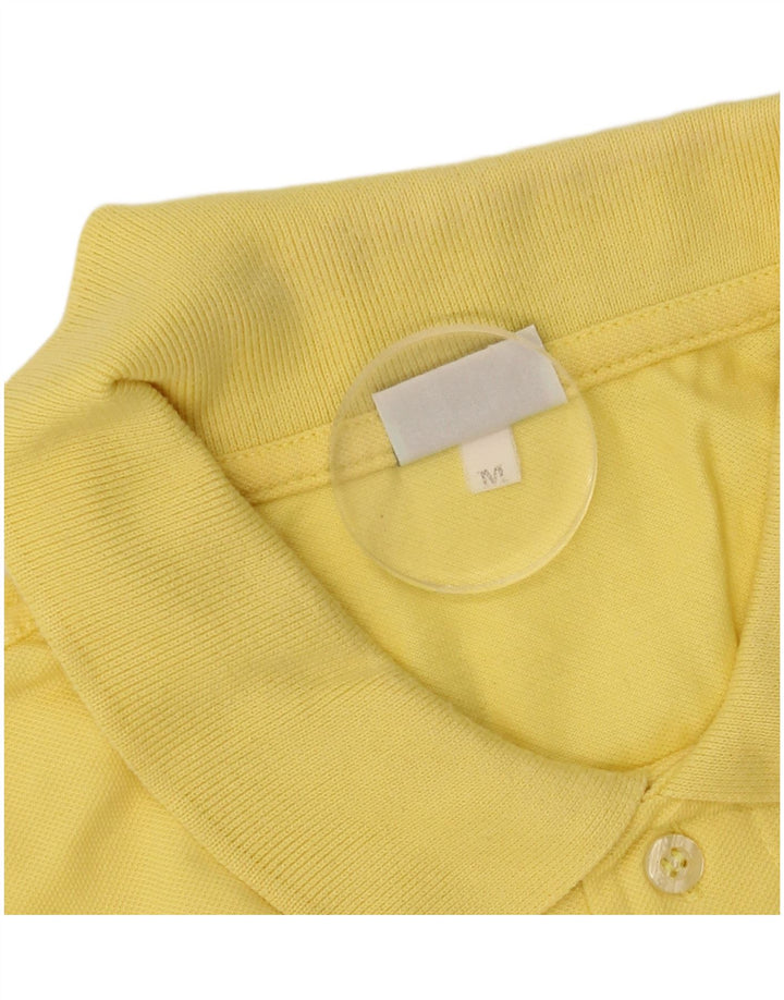 Camisa polo masculina Diadora médio algodão amarelo