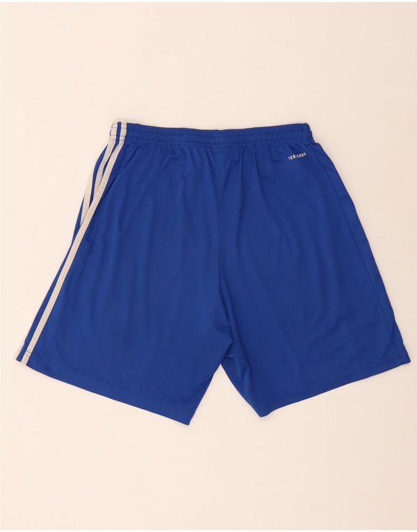 Adidas Mens Aeroready Graphic Sport Shorts Médio Azul Poliéster