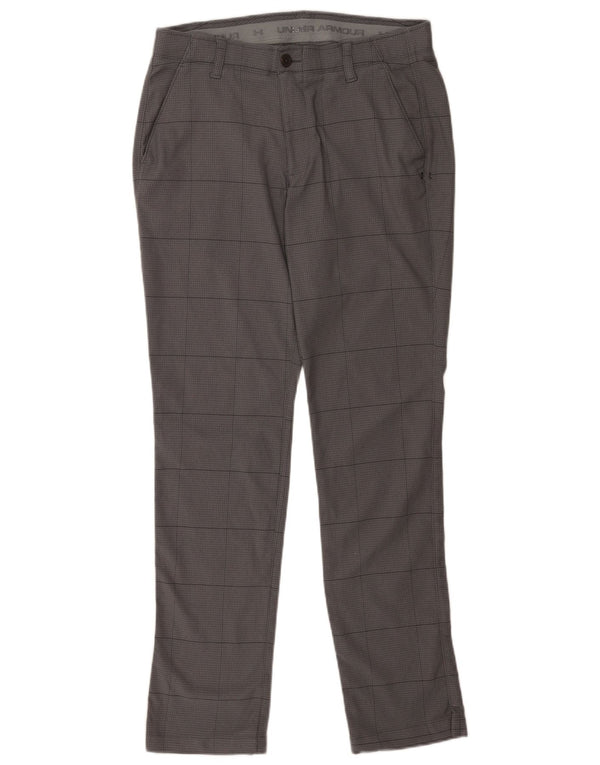 Calça Chino masculina Under Armour Loose Fit W34 L34 cinza Houndstooth