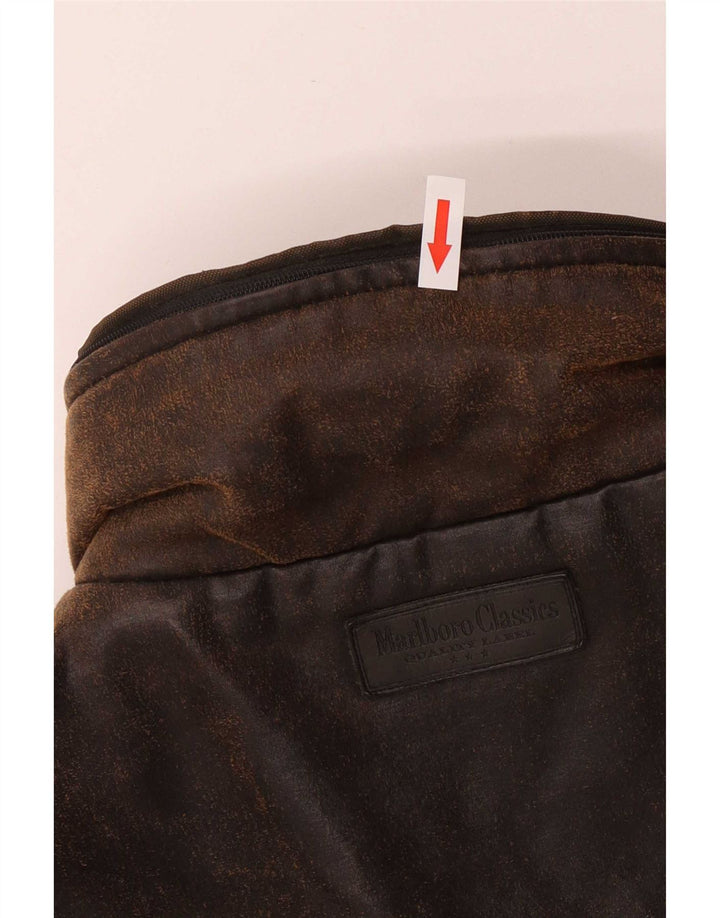 Jaqueta utilitária masculina Marlboro Classics UK 40 grande algodão marrom clássico