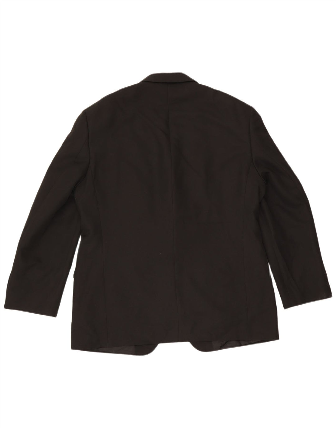 Jaqueta blazer masculina de 3 botões Marks & Spencer Reino Unido 42 grande poliéster preto