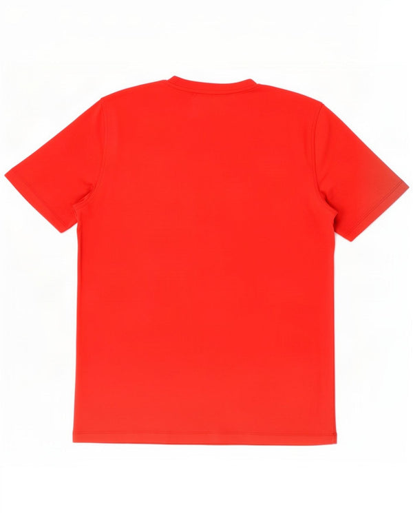 Camiseta gráfica masculina Hugo Boss grande algodão vermelho