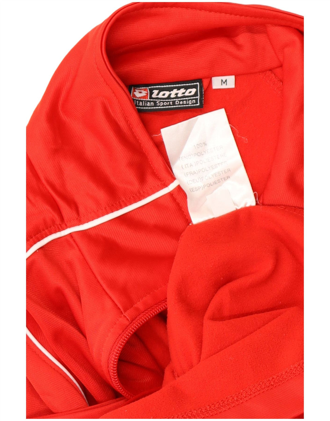 Jaqueta feminina de treino LOTTO Reino Unido 14 poliéster colorblock vermelho médio