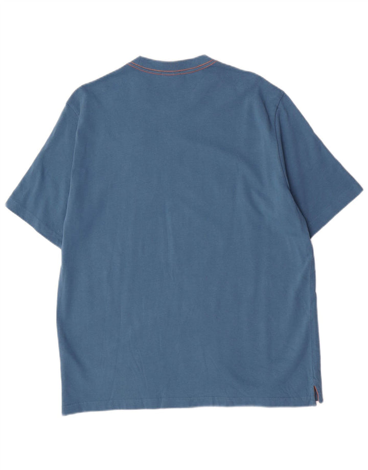 Camiseta masculina Paul Smith com estampa gráfica grande de algodão azul