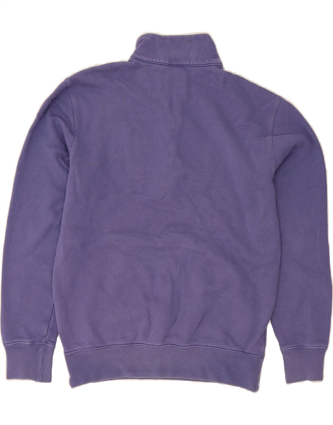 CHAMPION Mens Graphic Zip Neck Sweatshirt Jumper Small Purple Cotton Vintage Champion and Second-Hand Champion from Messina Hembry 